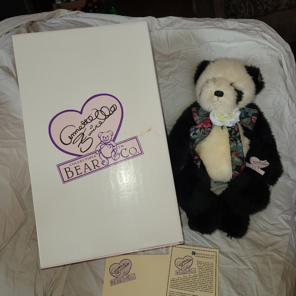 Rare Annette Funicello Chubs Bear in Original Box W/ COA